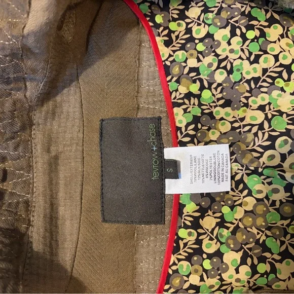 Women's Brown Patchwork Coat - Picture 3 of 3